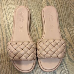 Seychelles Blush Braided Slide Mules